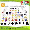 continued selling wooden toys puzzle OEM shadow match puzzle preschool toys MDD-1031